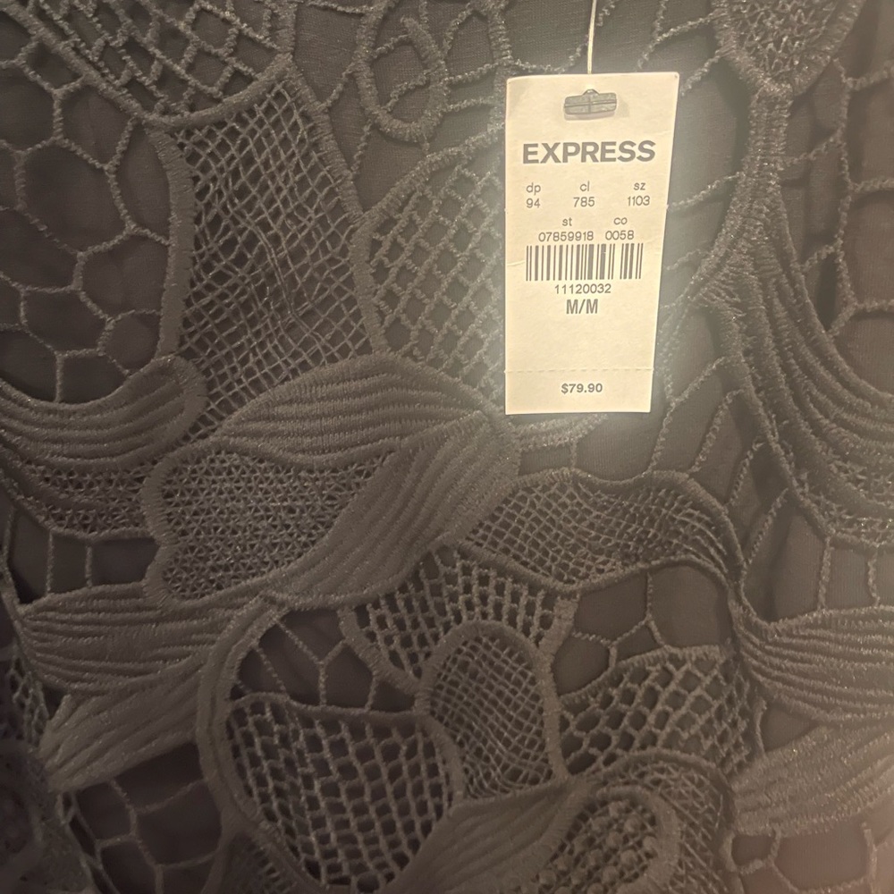 NWT Black Express Mini Dress
